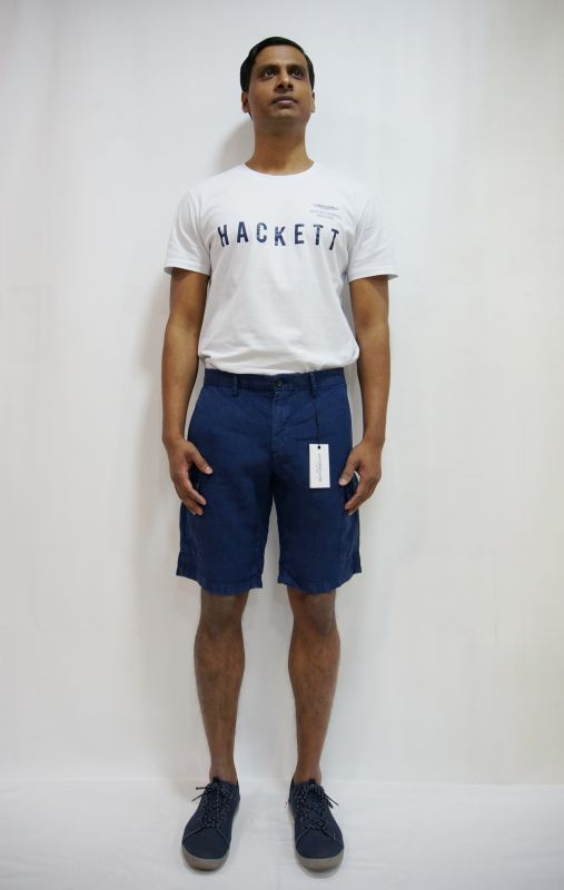 Шорты McGREGOR LINEN GD CARGO 30 синий  2106     