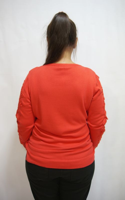 Пуловер ALBA MODA  34642/5  42 коралловый 181130
