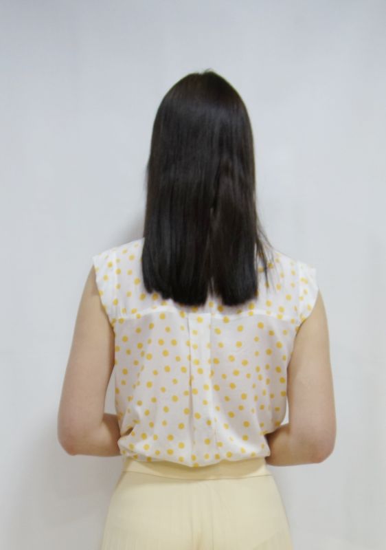 Блуза LILI-YA  YELLOW  S белый с желтым 190501 