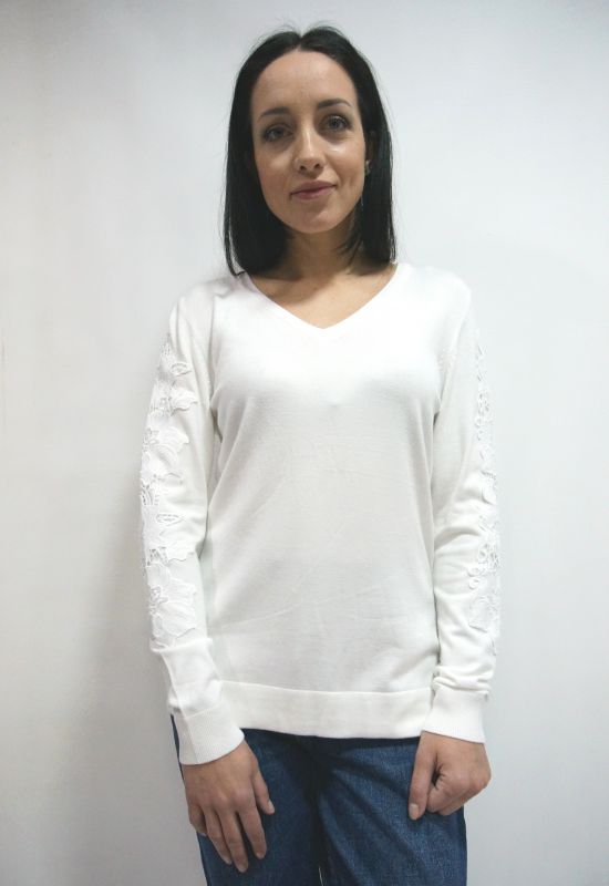 Пуловер ALBA MODA  34642/5  36 белый 181117