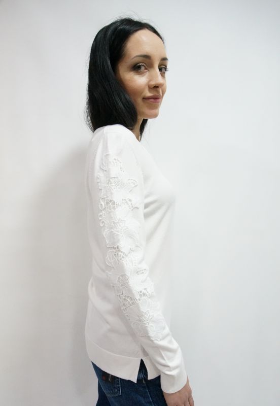 Пуловер ALBA MODA  34642/5  36 белый 181117