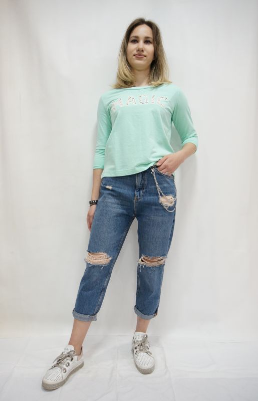 Джинси PULL&BEAR  GIRLENJOY 38 синій 2002/2 
