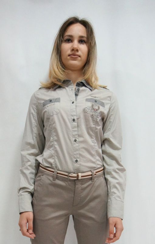 Рубашка AERONAUTICA  Milltare  M  серый 131004