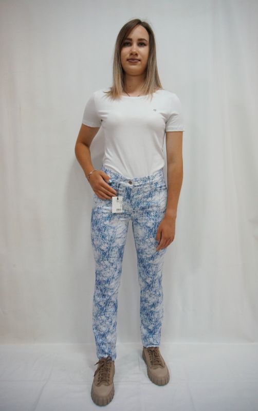 Джинсы  GERRY WEBER  422221 36 бело-синий 2106/1
