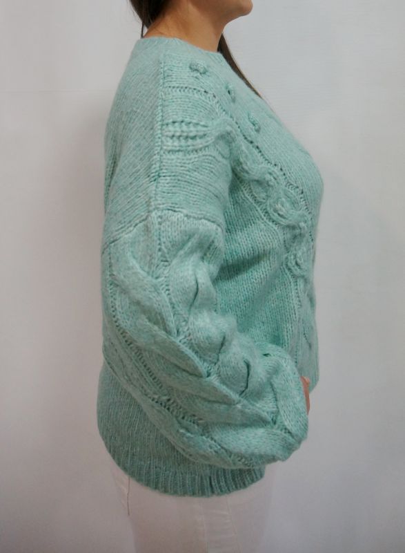 Женский свитер KNITWEAR 654-3092 16 ментол 201201 