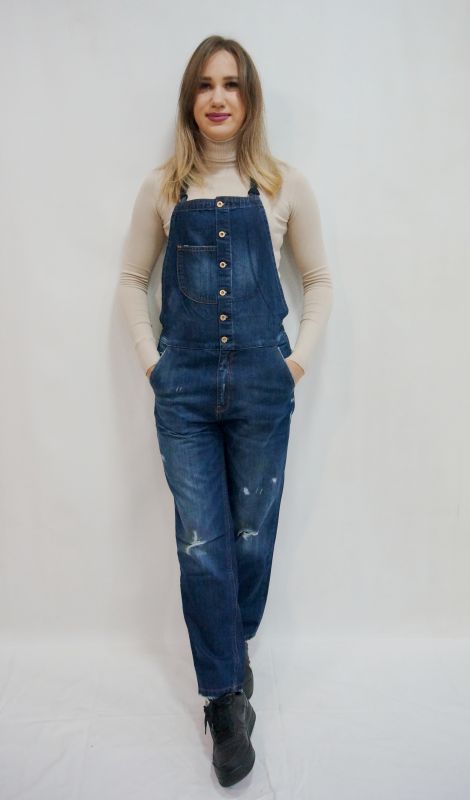 Полукомбинезон UTICA denim wear jeans  UT561922147R  L  темно-синий  854