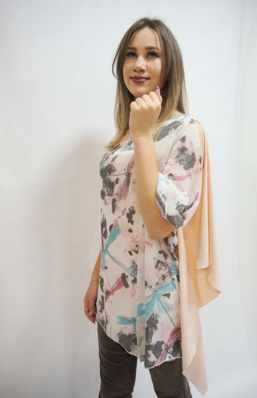 Блуза FORNARINA BIR5857JC50C7 S персиковый  180557  